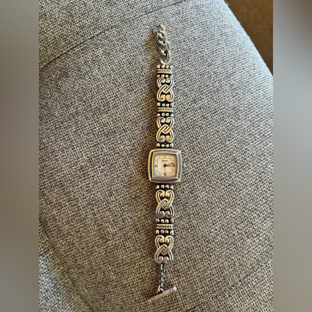 BRIGHTON Silver Watch With Square Face 💜